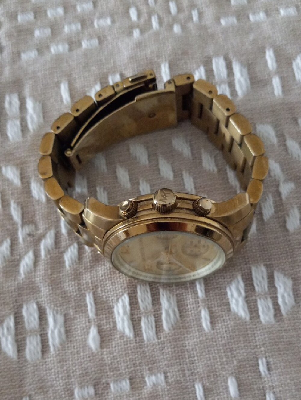 Michael Kors Gold Tone Women's Chronograph Watch - Picture 4 of 5